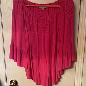 Valerie Stevens Pink Boho Blouse